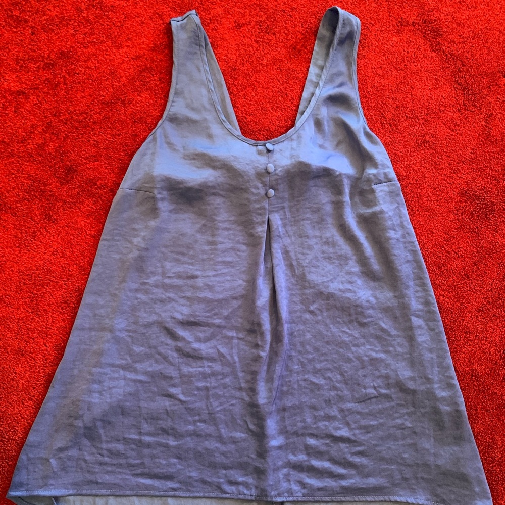 Blue tank with bow on the back
